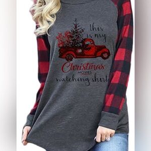 Christmas Movie Watching shirt M NWOT